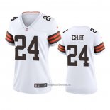 Camiseta NFL Game Mujer Cleveland Browns Nick Chubb 2020 Blanco