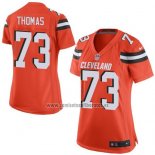 Camiseta NFL Game Mujer Cleveland Browns Thomas Naranja
