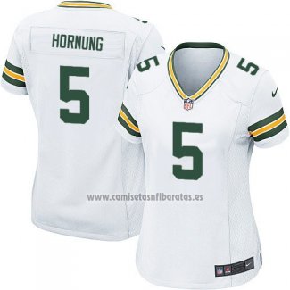 Camiseta NFL Game Mujer Green Bay Packers Hornung Blanco2