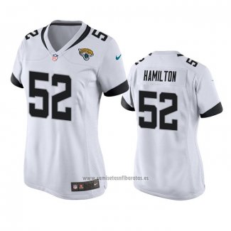 Camiseta NFL Game Mujer Jacksonville Jaguars Davon Hamilton Blanco