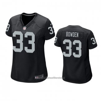 Camiseta NFL Game Mujer Las Vegas Raiders Lynn Bowden Negro