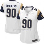 Camiseta NFL Game Mujer Los Angeles Rams Brockers Blanco