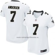 Camiseta NFL Game Mujer New Orleans Saints Andersen Blanco