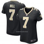 Camiseta NFL Game Mujer New Orleans Saints Taysom Hill Negro