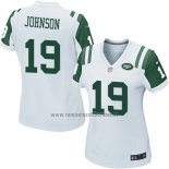 Camiseta NFL Game Mujer New York Jets Johnson Blanco