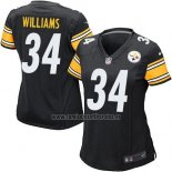 Camiseta NFL Game Mujer Pittsburgh Steelers Williams Negro