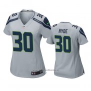 Camiseta NFL Game Mujer Seattle Seahawks Carlos Hyde Gris