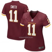 Camiseta NFL Game Mujer Washington Commanders Alex Smith Rojo