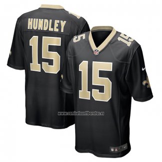 Camiseta NFL Game New Orleans Saints Brett Hundley Negro