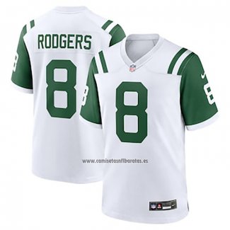 Camiseta NFL Game New York Jets Aaron Rodgers Classic Alterno Blanco