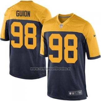 Camiseta NFL Game Nino Green Bay Packers Guion Negro Amarillo