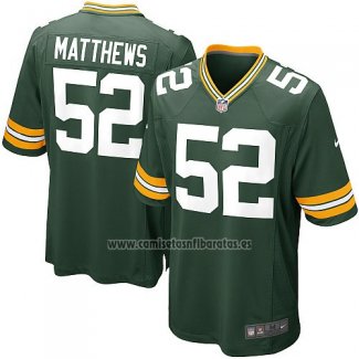 Camiseta NFL Game Nino Green Bay Packers Matthews Verde Militar