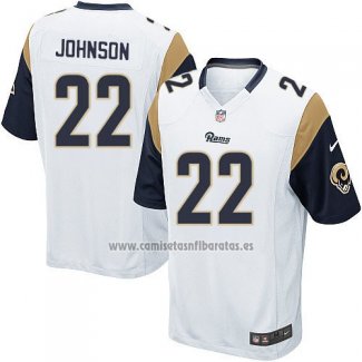 Camiseta NFL Game Nino Los Angeles Rams Johnson Blanco