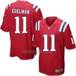 Camiseta NFL Game Nino New England Patriots Edelman Rojo