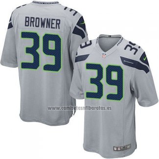 Camiseta NFL Game Nino Seattle Seahawks Browner Gris