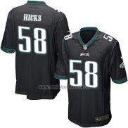 Camiseta NFL Game Philadelphia Eagles Hicks Negro