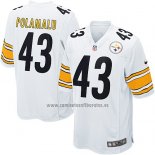 Camiseta NFL Game Pittsburgh Steelers Polamalu Blanco