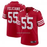 Camiseta NFL Game San Francisco 49ers Jon Feliciano Rojo