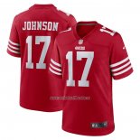 Camiseta NFL Game San Francisco 49ers Josh Johnson Primera Rojo