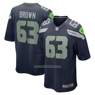 Camiseta NFL Game Seattle Seahawks Evan Brown Azul