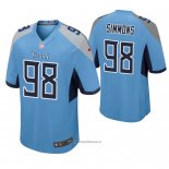 Camiseta NFL Game Tennessee Titans Jeffery Simmons Azul