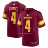 Camiseta NFL Game Washington Commanders Curtis Samuel 4 Rojo