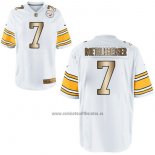 Camiseta NFL Gold Game Pittsburgh Steelers Roethlisberger Blanco