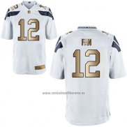 Camiseta NFL Gold Game Seattle Seahawks Fan Blanco