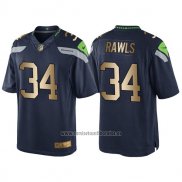 Camiseta NFL Gold Game Seattle Seahawks Rawls Profundo Azul