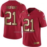 Camiseta NFL Gold Legend Atlanta Falcons Trufant Rojo