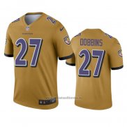 Camiseta NFL Legend Baltimore Ravens J.k. Dobbins Inverted Oro