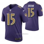 Camiseta NFL Legend Baltimore Ravens Marquise Brown Color Rush Violeta