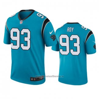 Camiseta NFL Legend Carolina Panthers Bravvion Roy Azul Color Rush