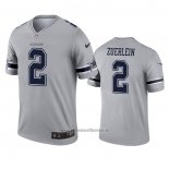 Camiseta NFL Legend Dallas Cowboys Greg Zuerlein Inverted Gris