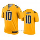 Camiseta NFL Legend Los Angeles Chargers Justin Herbert Inverted Oro