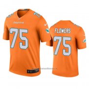 Camiseta NFL Legend Miami Dolphins Ereck Flowers Naranja Color Rush