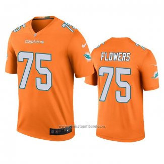 Camiseta NFL Legend Miami Dolphins Ereck Flowers Naranja Color Rush