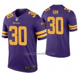 Camiseta NFL Legend Minnesota Vikings C. J. Ham Violeta Color Rush