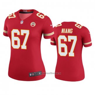 Camiseta NFL Legend Mujer Kansas City Chiefs Lucas Niang Rojo