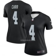 Camiseta NFL Legend Mujer Las Vegas Raiders Derek Carr Negro