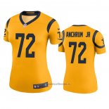 Camiseta NFL Legend Mujer Los Angeles Rams Tremayne Anchrum Jr. Oro Color Rush