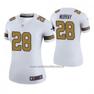 Camiseta NFL Legend Mujer New Orleans Saints Latavius Murray Blanco Color Rush