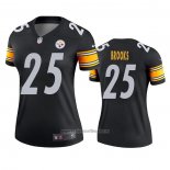 Camiseta NFL Legend Mujer Pittsburgh Steelers Antoine Brooks Negro