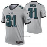 Camiseta NFL Legend Philadelphia Eagles Jalen Mills Inverted Gris