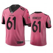 Camiseta NFL Limited Atlanta Falcons Matt Hennessy Ciudad Edition Rosa