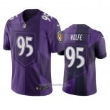 Camiseta NFL Limited Baltimore Ravens Derek Wolfe Ciudad Edition Violeta