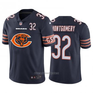 Camiseta NFL Limited Chicago Bears Montgomery Big Logo Number Azul