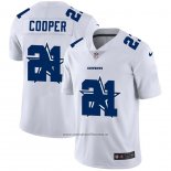 Camiseta NFL Limited Dallas Cowboys 21 Cooper Logo Dual Overlap Blanco