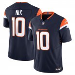 Camiseta NFL Limited Denver Broncos Bo Nix Alterno Vapor F.U.S.E. Azul