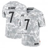 Camiseta NFL Limited Denver Broncos John Elway 2024 Salute To Service Retired Gris